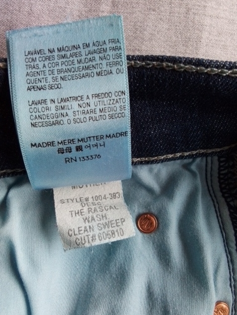 MOTHER  - The Rascal Straight-Leg Jeans In Clean Sweep - Picture 12 of 13